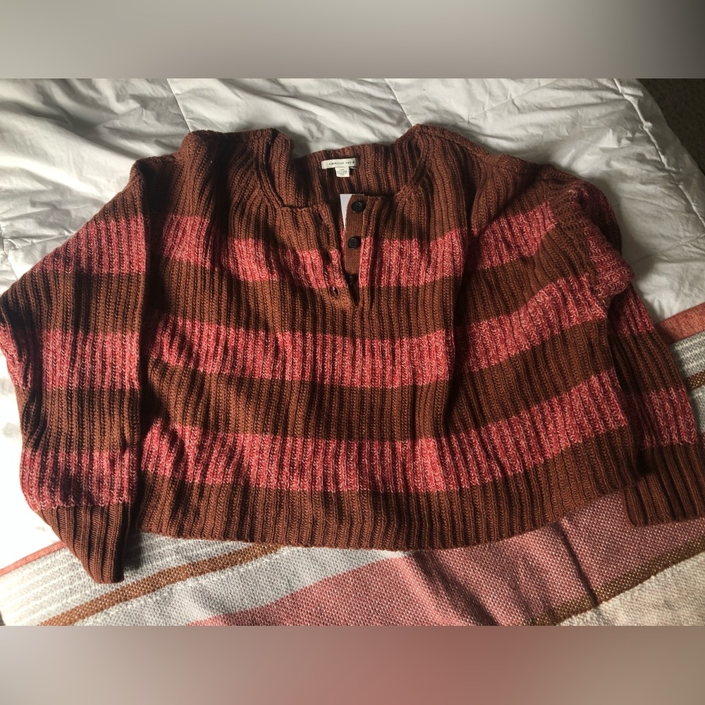 NWT American eagle Cropped oversized sweater